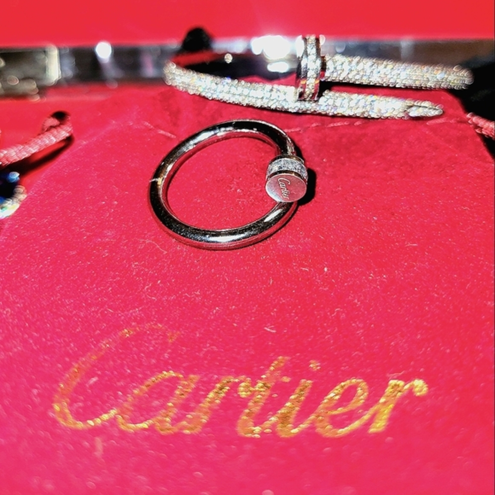 ❣️SALE❣️GORGEOUS Designer NAIL Ring with CZs Size 8.5 (only the ring)